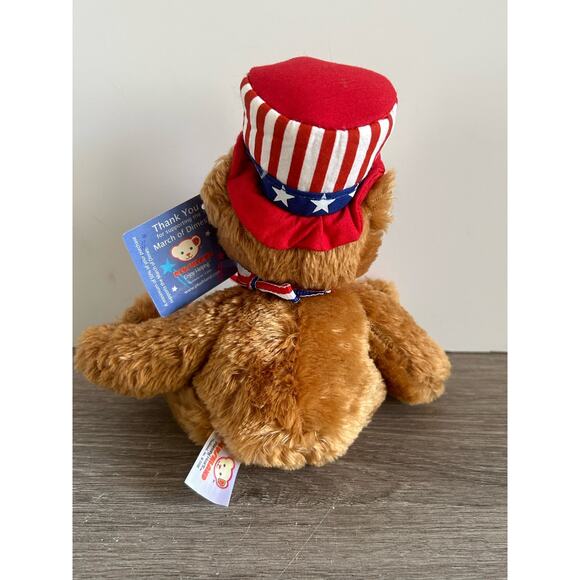 March of Dimes July 4th LightUp Firework Patriotic Teddy Bear Stuffed Animal NWT - Picture 7 of 7